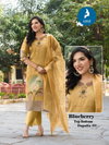 Blueberry By Kaya Shimmer Butti Kurti With Bottom Dupatta Wholesalers In Surat
